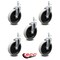Service Caster 5 Inch Thermoplastic Rubber Wheel 5/16 Inch Threaded Stem Caster SCC, 5PK SCC-TS05S510-TPRS-5161815-5 - alternate 2